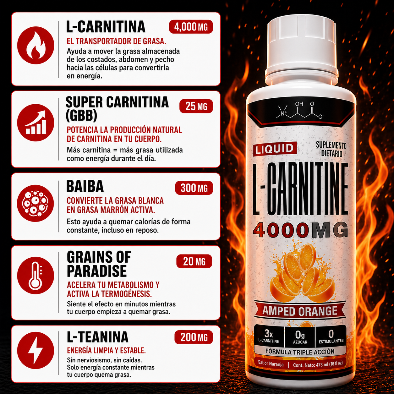 Liquid L-Carnitine 4000MG