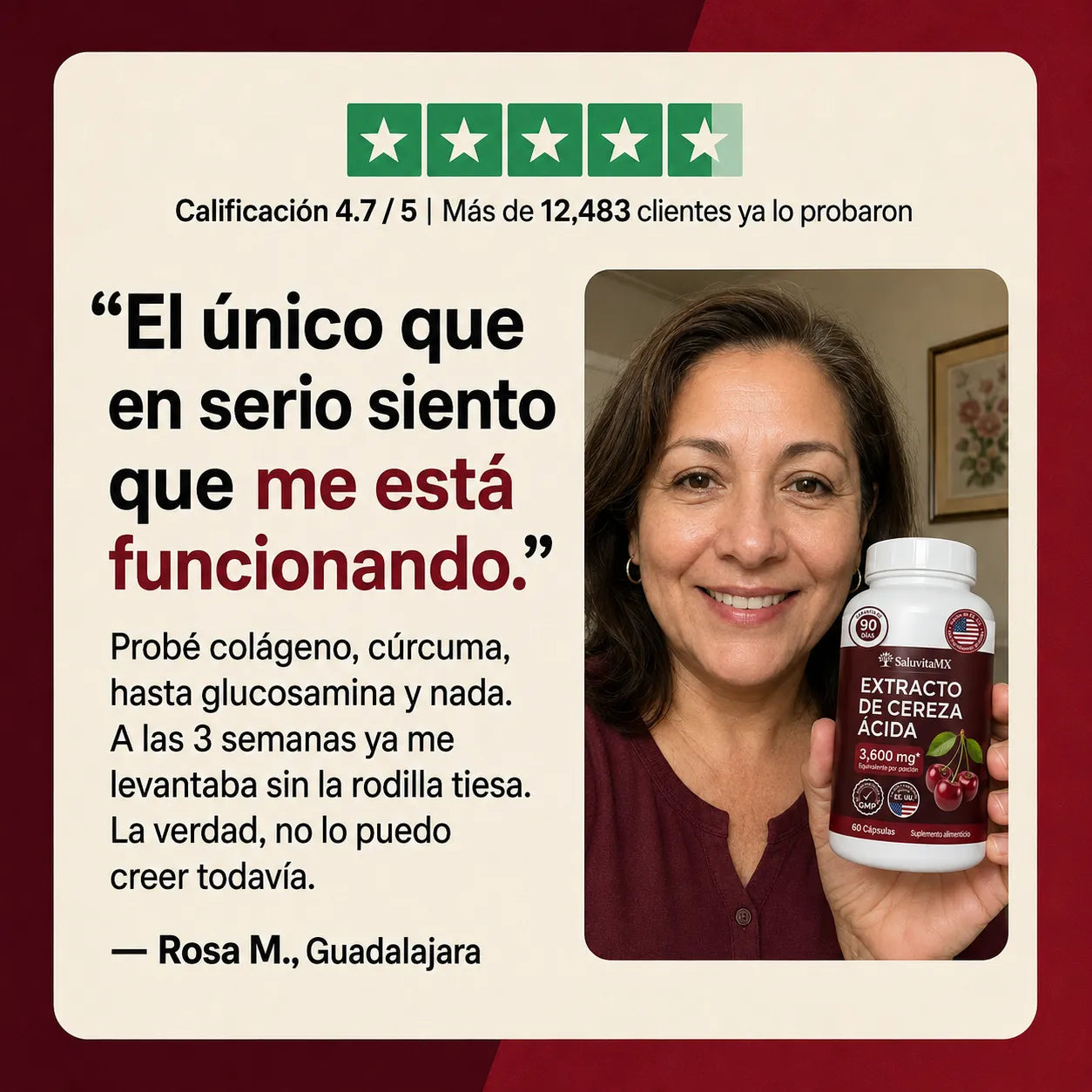 Cereza Ácida Complex | Alivio Articular y Cardiovascular 3,600 mg