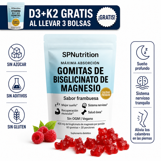 Gomitas de bisglicinato de magnesio