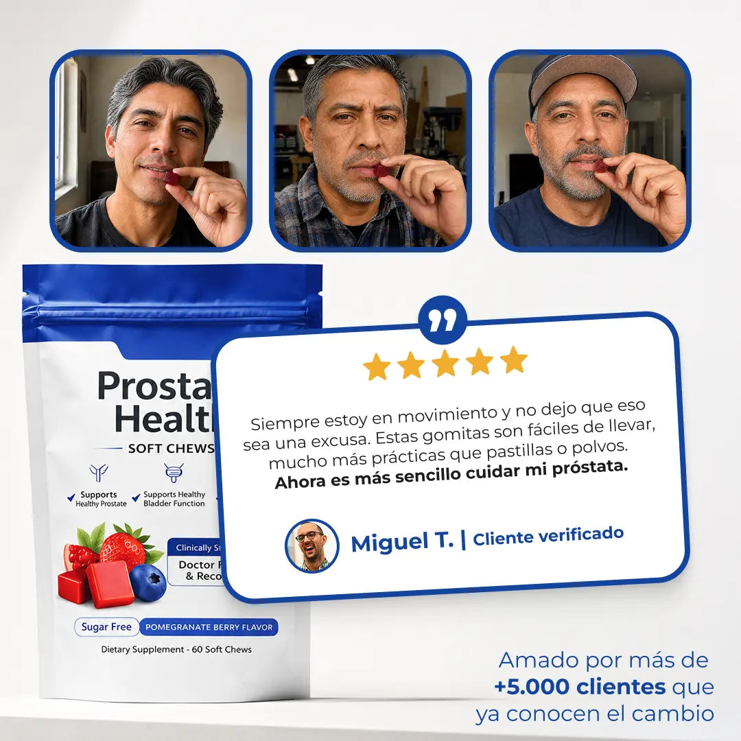 Saluvita Chew| Gomitas para la próstata