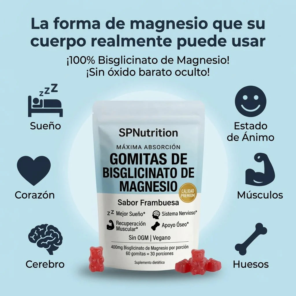 Gomitas de bisglicinato de magnesio