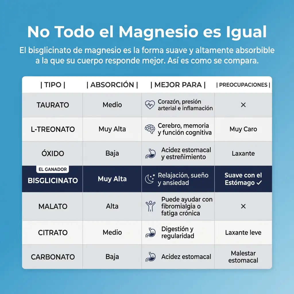 Gomitas de bisglicinato de magnesio